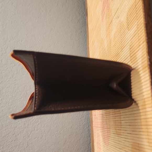 Gucci Vintage Brown Leather Structured Pouch - Picture 10 of 12